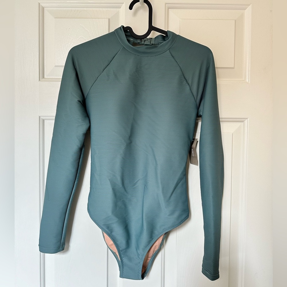 J Crew Ribbed Rash Guard NEW w Tag
